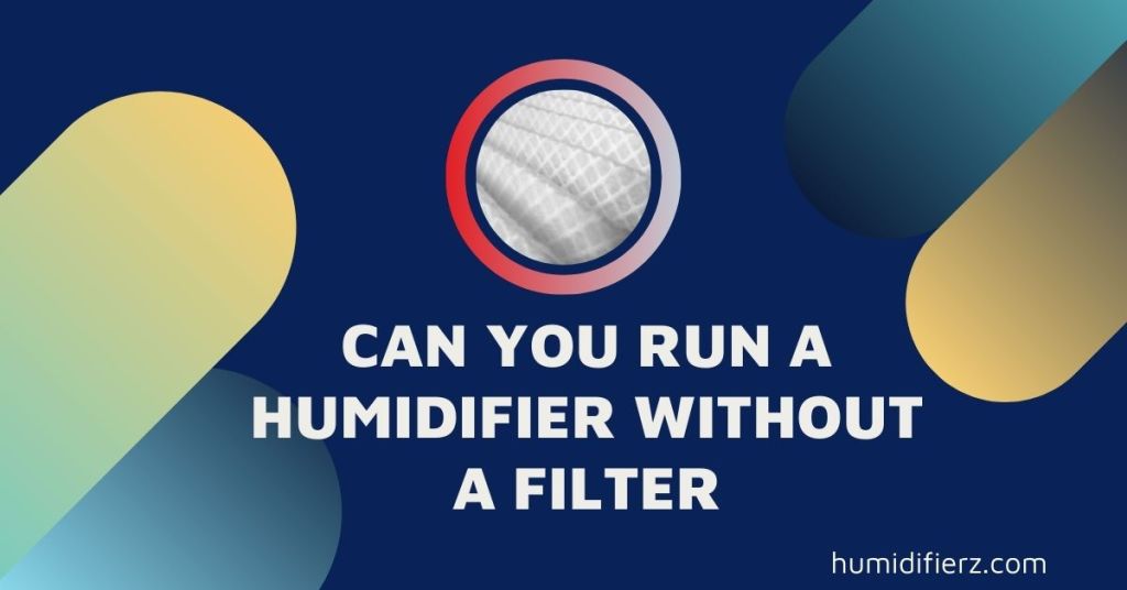can you run a humidifier without a filter?